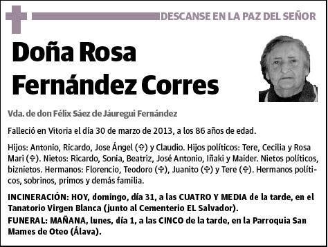 FERNANDEZ CORRES,ROSA