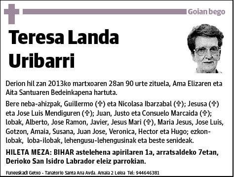 LANDA URIBARRI,TERESA