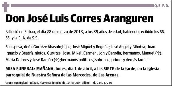 CORRES ARANGUREN,JOSE LUIS