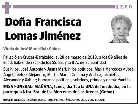 LOMAS JIMENEZ,FRANCISCA