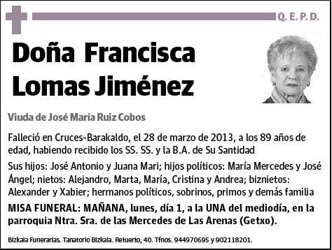 LOMAS JIMENEZ,FRANCISCA