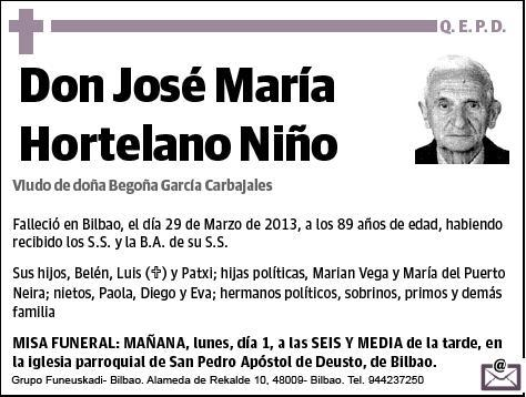 HORTELANO NIÑO,JOSE MARIA