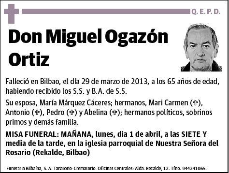 OGAZON ORTIZ,MIGUEL