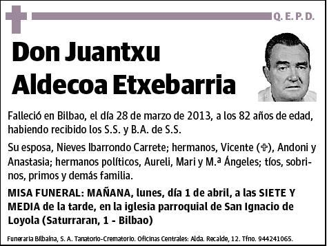 ALDECOA ETXEBARRIA,JUANTXU