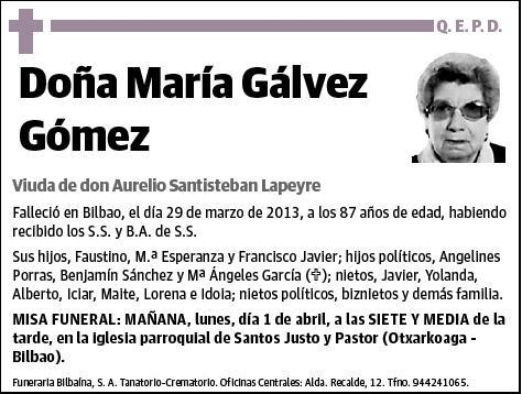 GALVEZ GOMEZ,MARIA