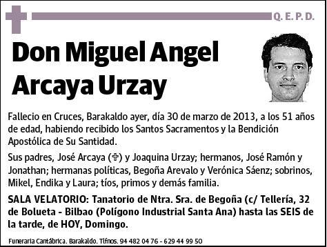 ARCAYA URZAY,MIGUEL ANGEL