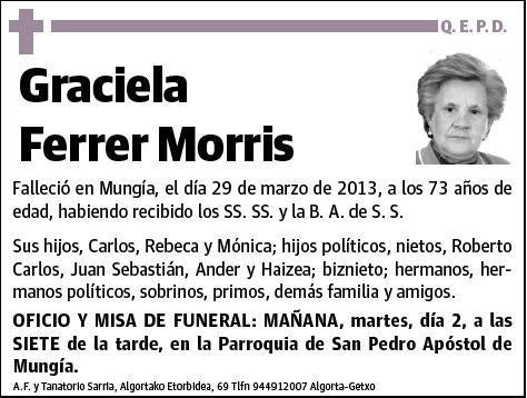 FERRER MORRIS,GRACIELA