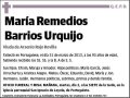 BARRIOS URQUIJO,MARÍA REMEDIOS