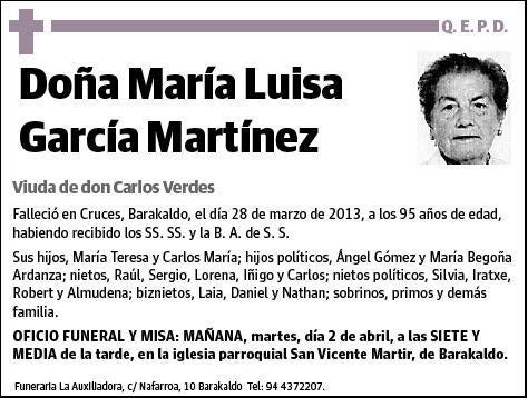 GARCIA MARTINEZ,MARIA LUISA