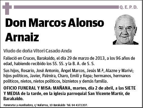 ALONSO ARNAIZ,MARCOS