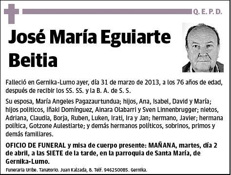 EGUIARTE BEITIA,JOSE MARIA