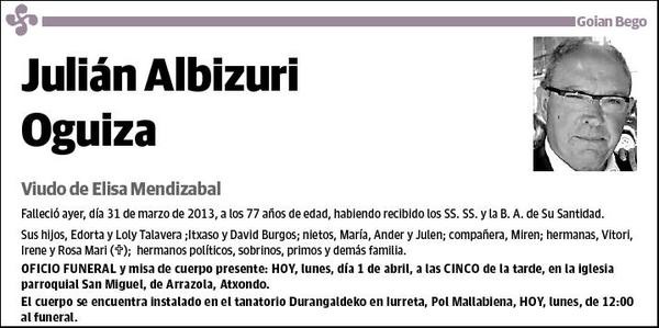 ALBIZURI OGUIZA,JULIAN