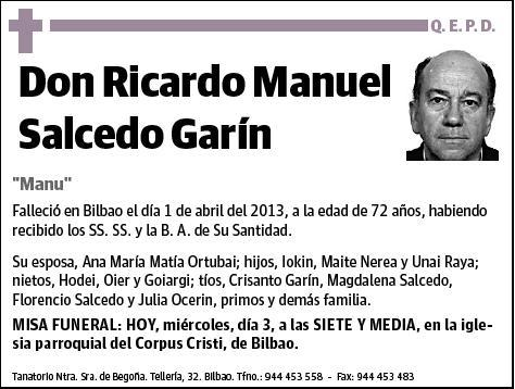 SALCEDO GARIN,RICARDO MANUEL