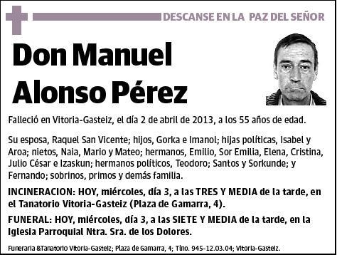 ALONSO PEREZ,MANUEL