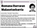 ITURRARAN MALAXETXEBARRIA,ROMANA