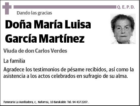 GARCIA MARTINEZ,MARIA LUISA