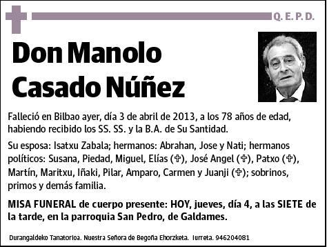 CASADO NUÑEZ,MANOLO