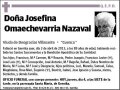 OMAECHEVARRIA NAZABAL,JOSEFINA