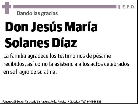 SOLANES DIAZ,JESUS MARIA