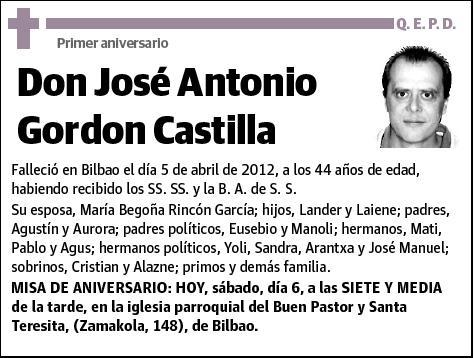 GORDON CASTILLA,JOSE ANTONIO