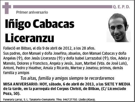 CABACAS LICERANZU,IÑIGO