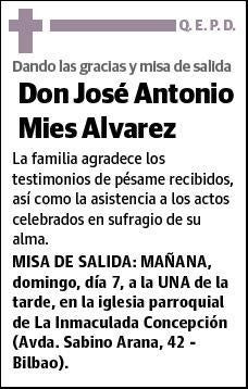 MIES ALVAREZ,JOSE ANTONIO