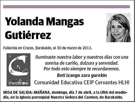 MANGAS GUTIÉRREZ,YOLANDA