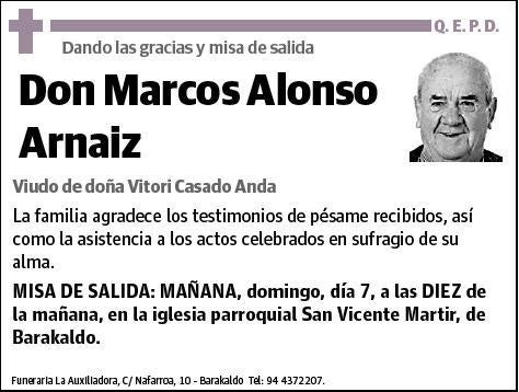 ALONSO ARNAIZ,MARCOS