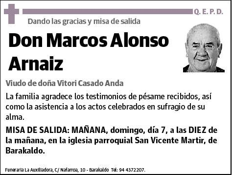 ALONSO ARNAIZ,MARCOS