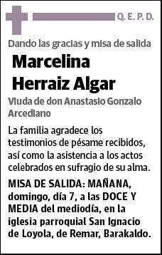 HERRAIZ ALGAR,MARCELINA