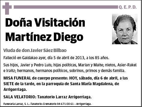 MARTINEZ DIEGO,VISITACION