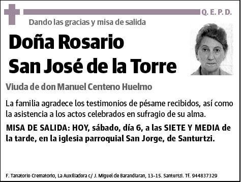 SAN JOSE DE LA TORRE,ROSARIO