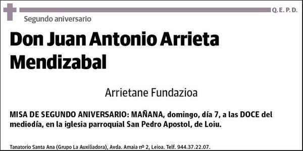 ARRIETA MENDIZABAL,JUAN ANTONIO