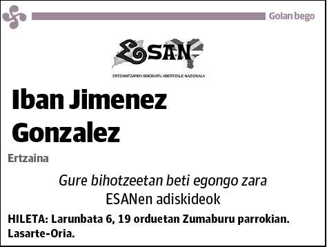 JIMENEZ GONZALEZ,IBAN