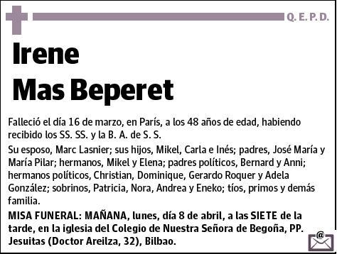 MAS BEPERET,IRENE