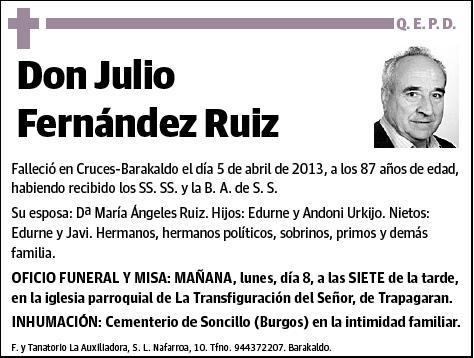 FERNANDEZ RUIZ,JULIO