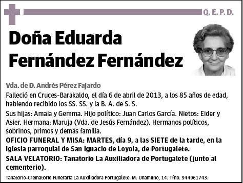 FERNANDEZ FERNANDEZ,EDUARDA