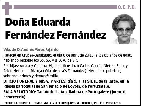 FERNANDEZ FERNANDEZ,EDUARDA