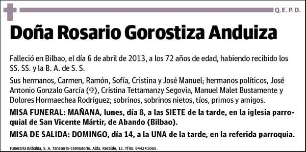 GOROSTIZA ANDUIZA,ROSARIO