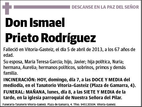 PRIETO RODRIGUEZ,ISMAEL