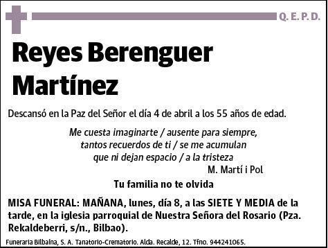 BERENGUER MARTINEZ,REYES