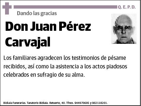 PEREZ CARVAJAL,JUAN