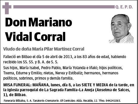 VIDAL CORRAL,MARIANO