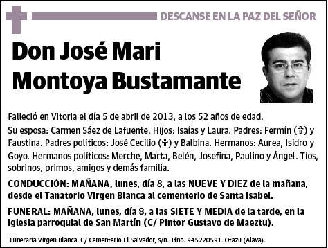 MONTOYA BUSTAMANTE,JOSE MARI