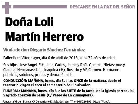 MARTIN HERRERO,LOLI