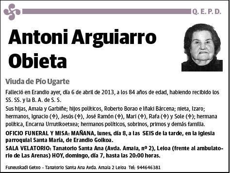 ARGUIARRO OBIETA,ANTONI