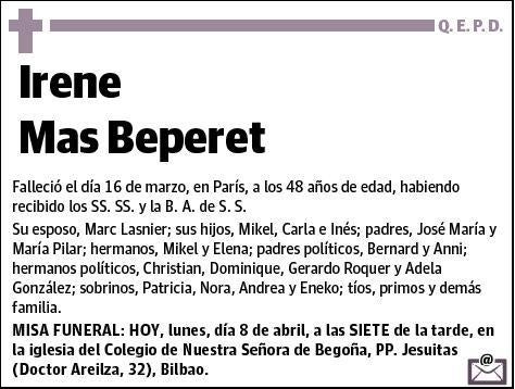 MAS BEPERET,IRENE