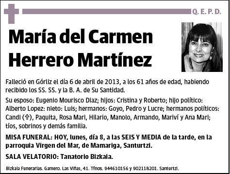 HERRERO MARTINEZ,MARIA DEL CARMEN