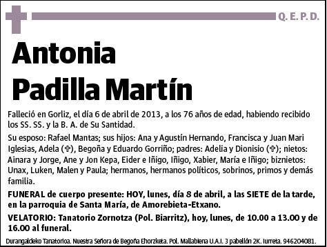 PADILLA MARTIN,ANTONIA