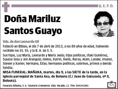 SANTOS GUAYO,MARILUZ